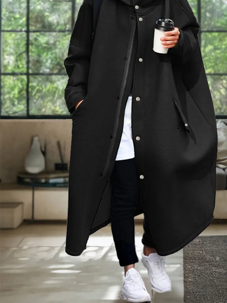 Windproof Oversized Hooded Coat