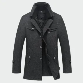 Winter Men's Thick Coats Slim Fit Jackets Mens Casual Warm Outerwear Jacket