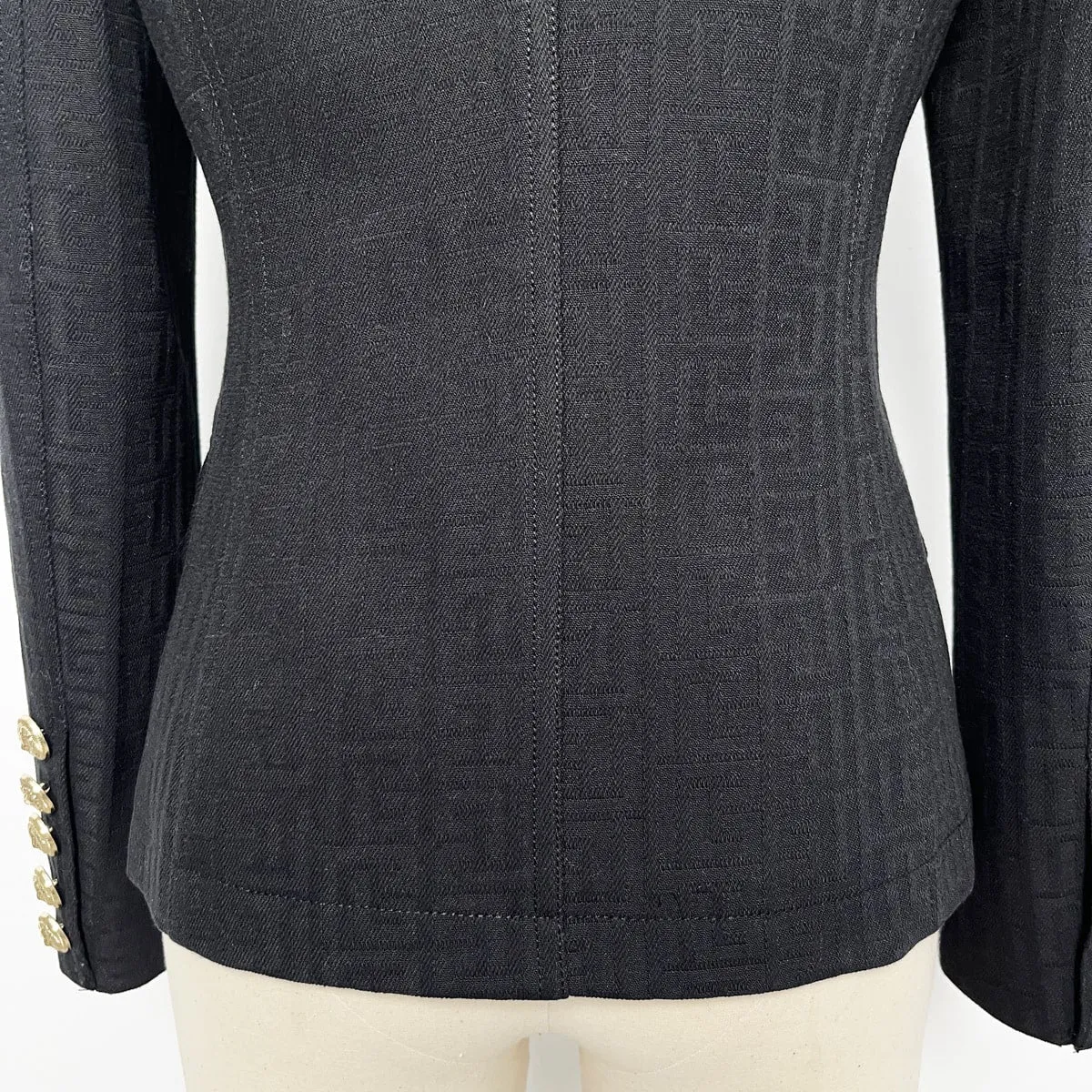 Women Double-breasted cotton blazer