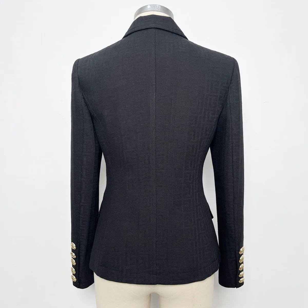 Women Double-breasted cotton blazer