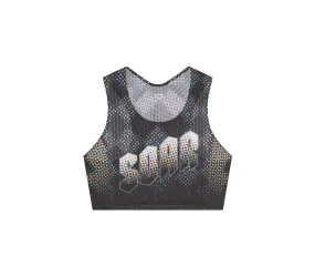 Women's Crop Race Vest | Black Dot