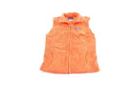 Women's Patagonia Logo Patch Orange Zip Up Vest