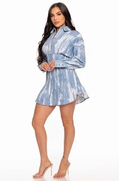 Women's Tie dye mini dress