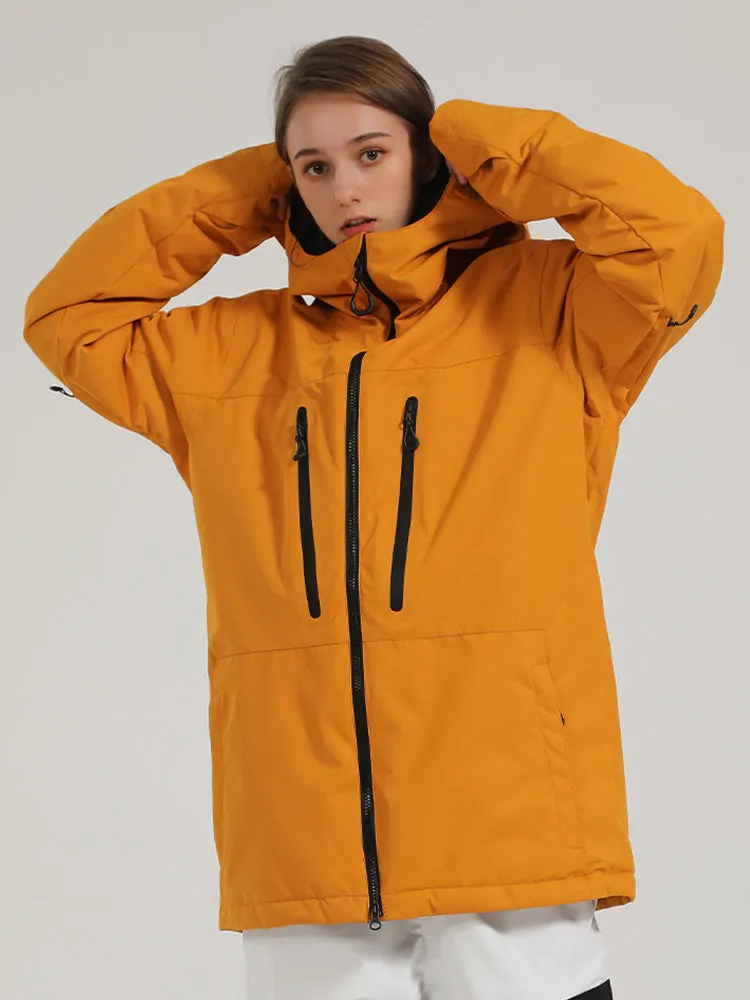 Women's Winter Single Board Double Board Windproof Waterproof Colorful Ski Jacket Couples Snowwear