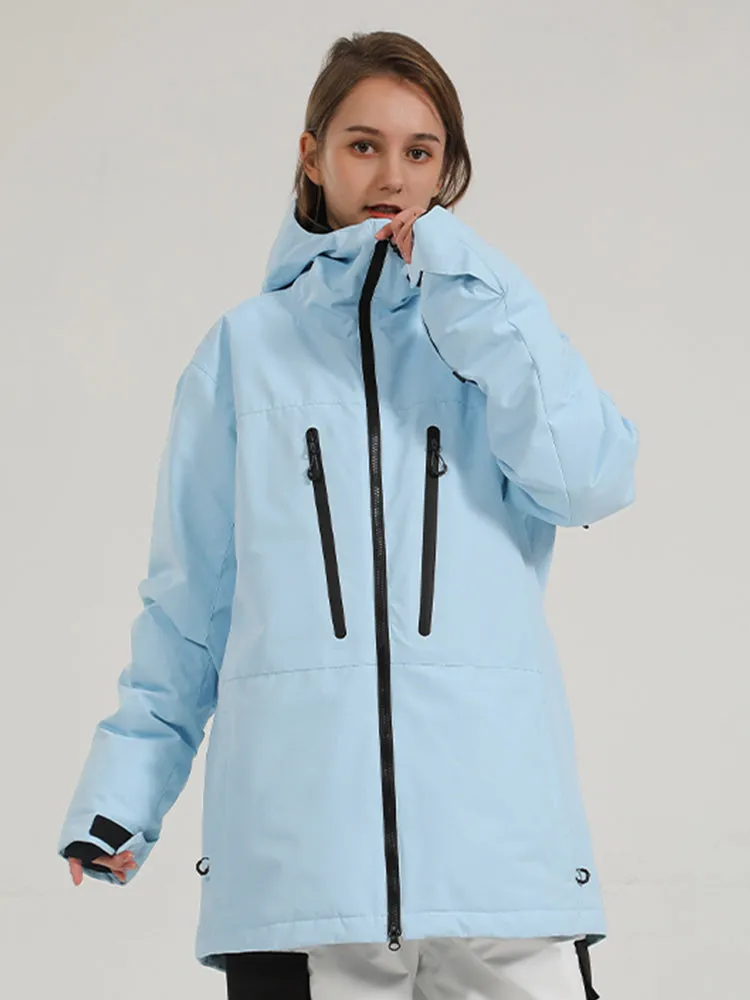 Women's Winter Single Board Double Board Windproof Waterproof Colorful Ski Jacket Couples Snowwear